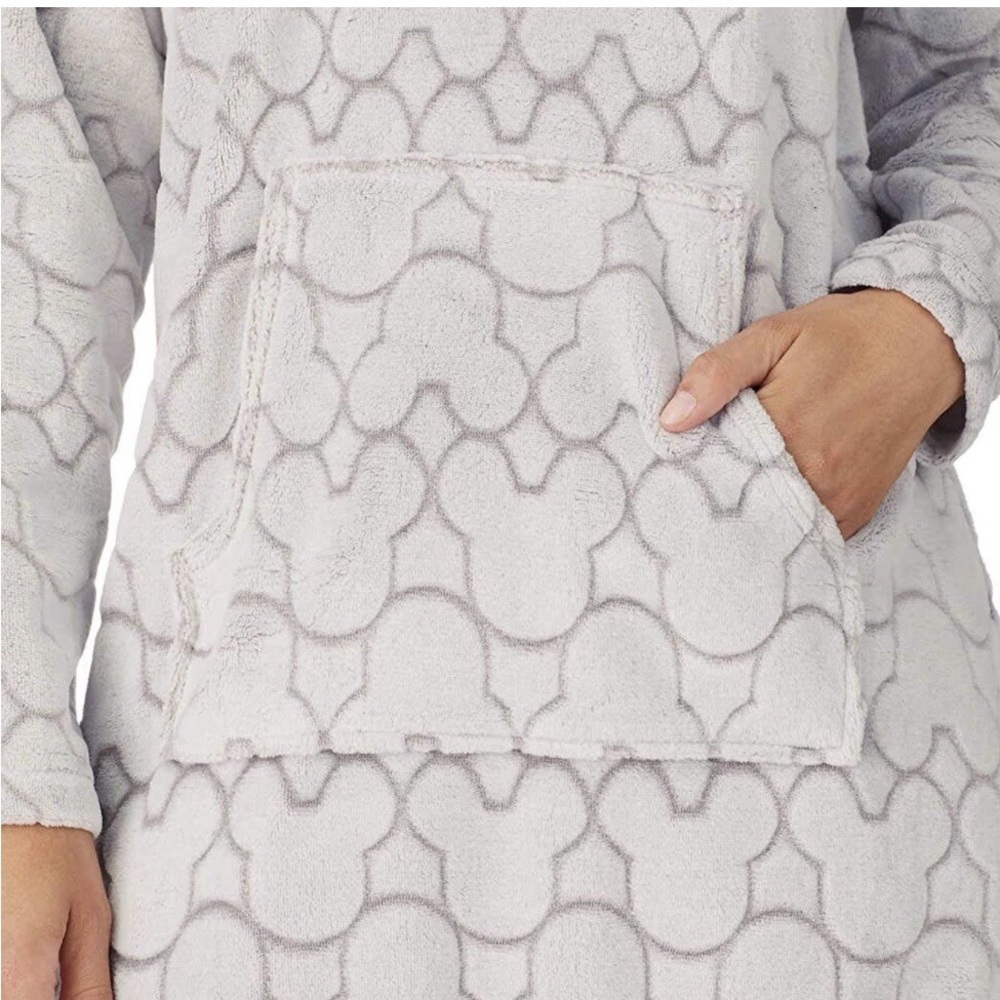 Disney Mickey Mouse Embossed Plush Hooded Pyjamas - Picture 2 of 5